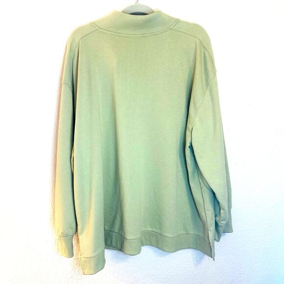 Ava and Viv Pull over Light Green Sweater - Picture 2 of 3
